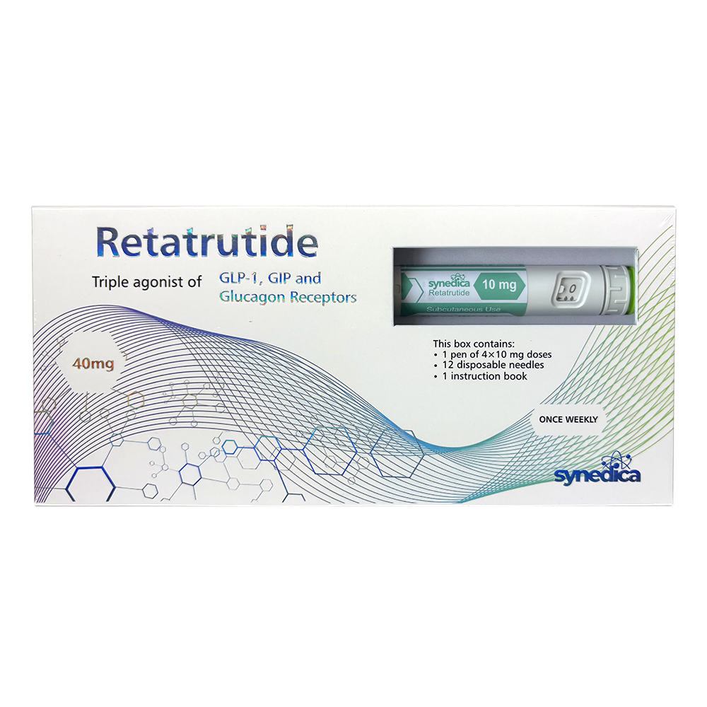 Synedica Retatrutide 40mg Injection Pen Kit — тройной гормональный агонист для похудения, оригинальная упаковка